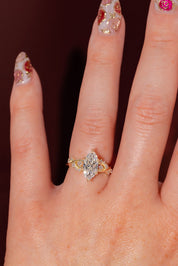 1.71ct D - VVS2 Marquise Lab Diamond Ariel - PBD Engagement Rings