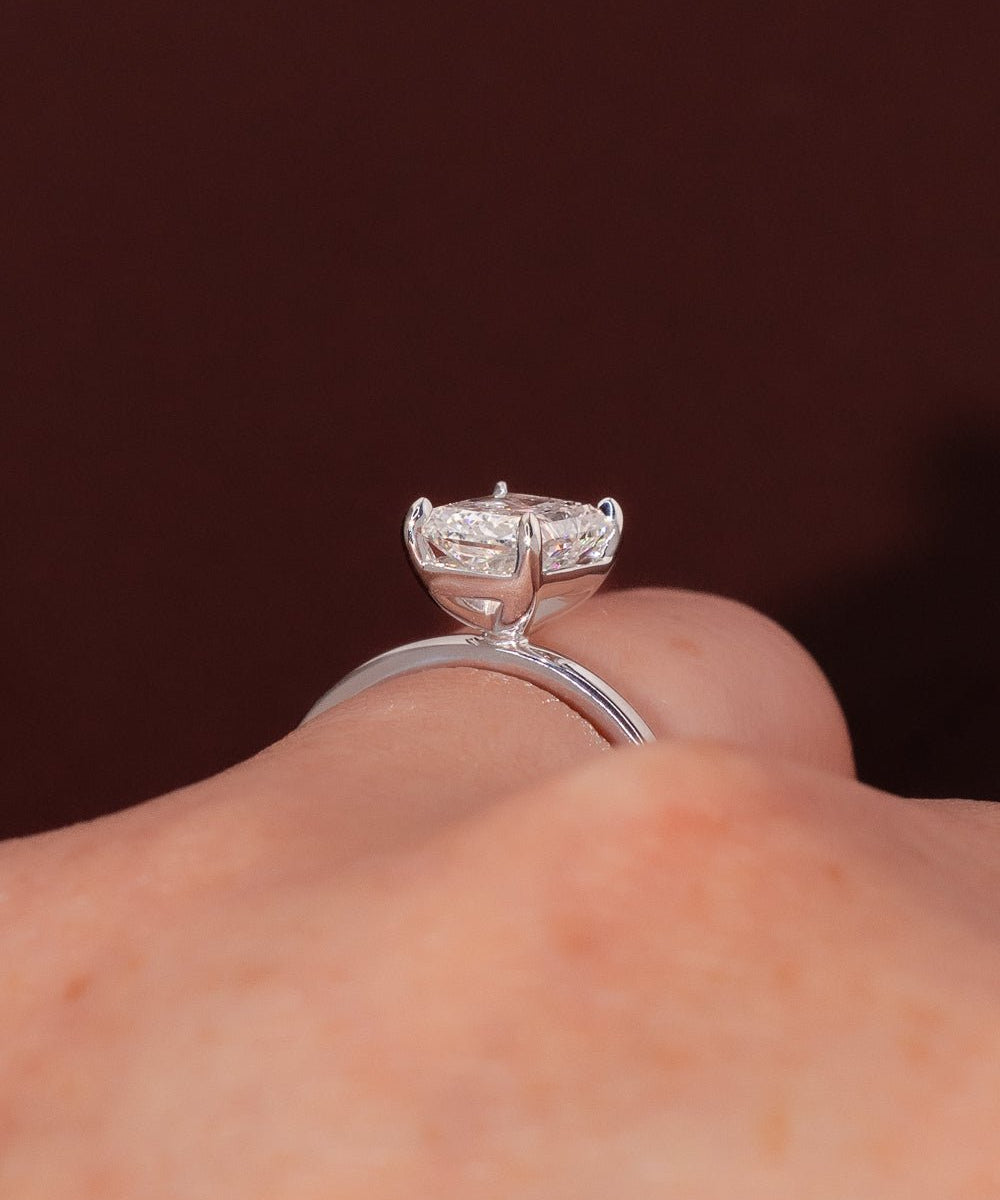 1.71ct E - VS1 Radiant Lab Diamond Leah - PBD Engagement Rings