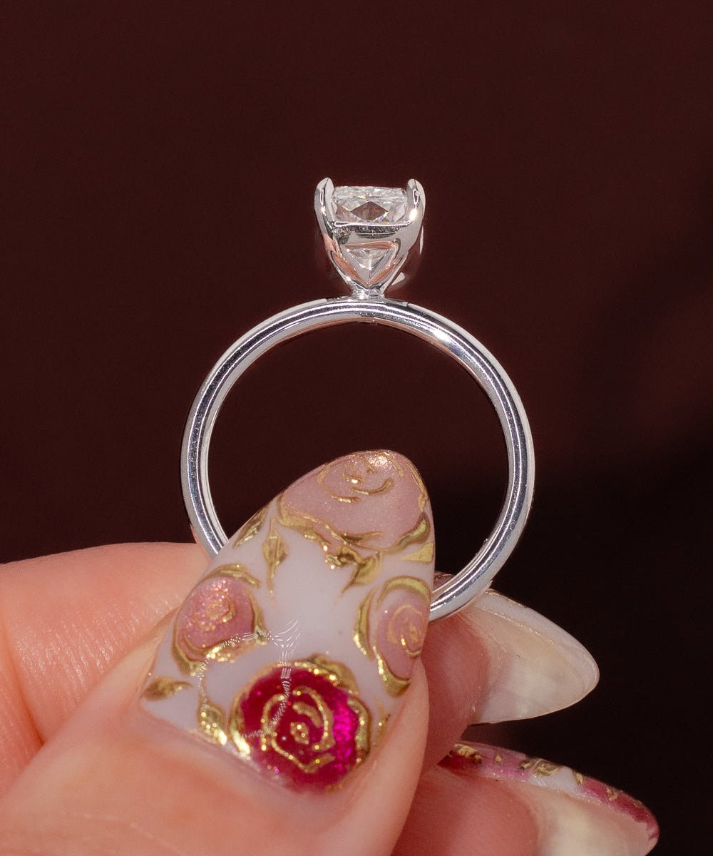 1.71ct E - VS1 Radiant Lab Diamond Leah - PBD Engagement Rings