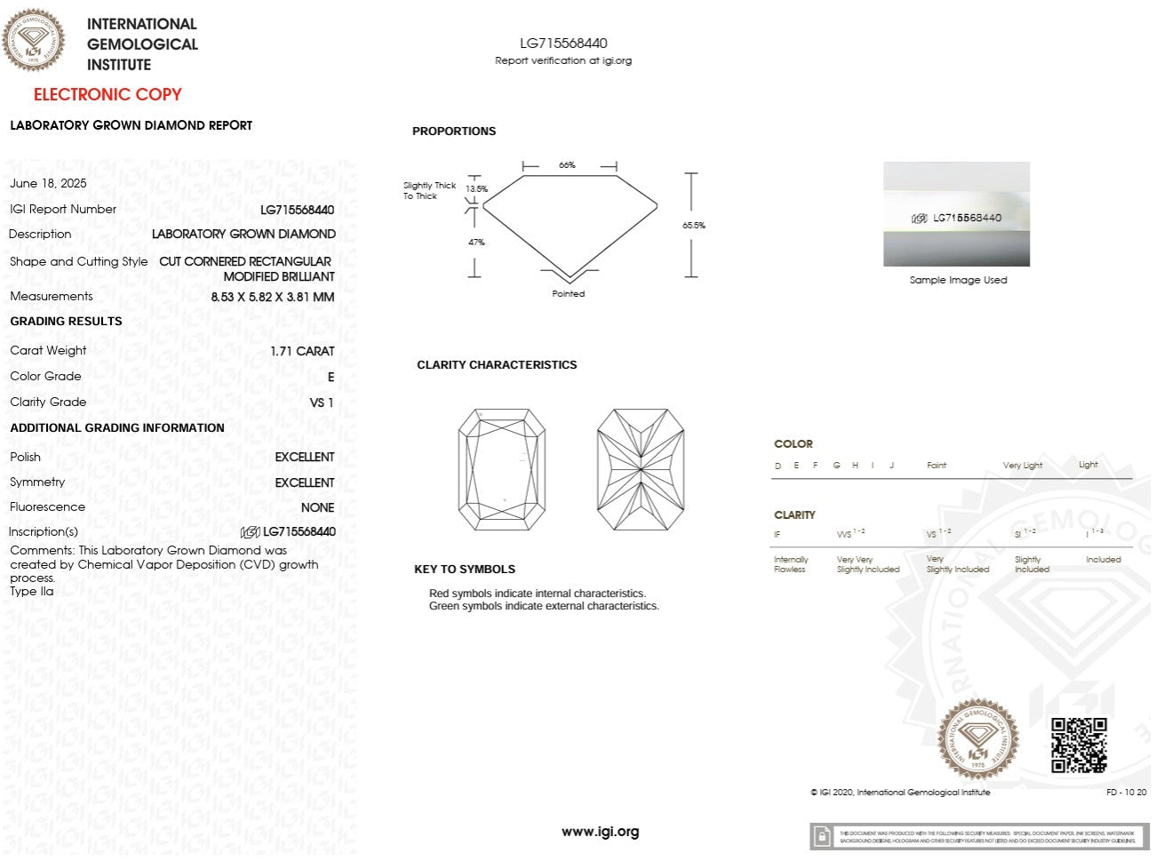 1.71ct E - VS1 Radiant Lab Diamond Leah - PBD Engagement Rings