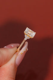 1.71ct E - VVS2 Radiant Lab Diamond Lindsey - PBD Engagement Rings