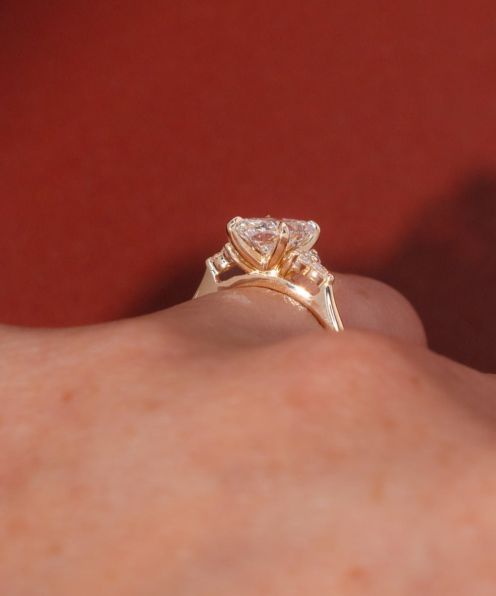 1.71ct E - VVS2 Radiant Lab Diamond Lindsey - PBD Engagement Rings