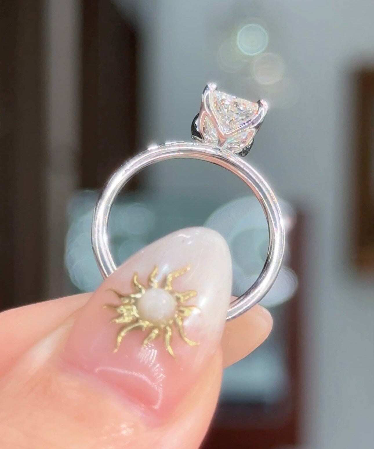1.71ct F-VS1 Radiant Lab Diamond Caraline Engagement Rings Princess Bride Diamonds 