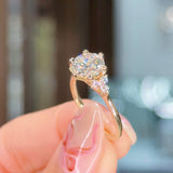 1.72ct D-VS1 Round Lab Diamond Lindsey Engagement Rings Princess Bride Diamonds 