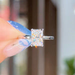 1.73ct D-VS1 Radiant Lab Diamond Leah Engagement Rings Princess Bride Diamonds 