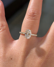 1.74ct E-VS1 Oval Lab Diamond Kayla - PBD Engagement Rings