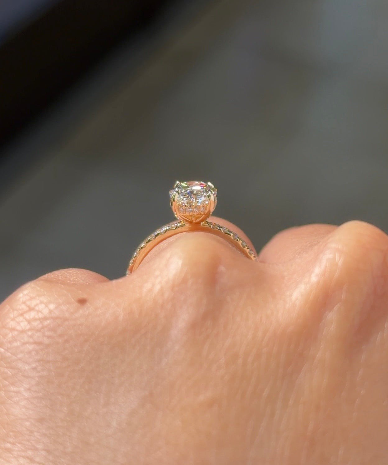 1.74ct E-VS1 Oval Lab Diamond Kayla - PBD Engagement Rings
