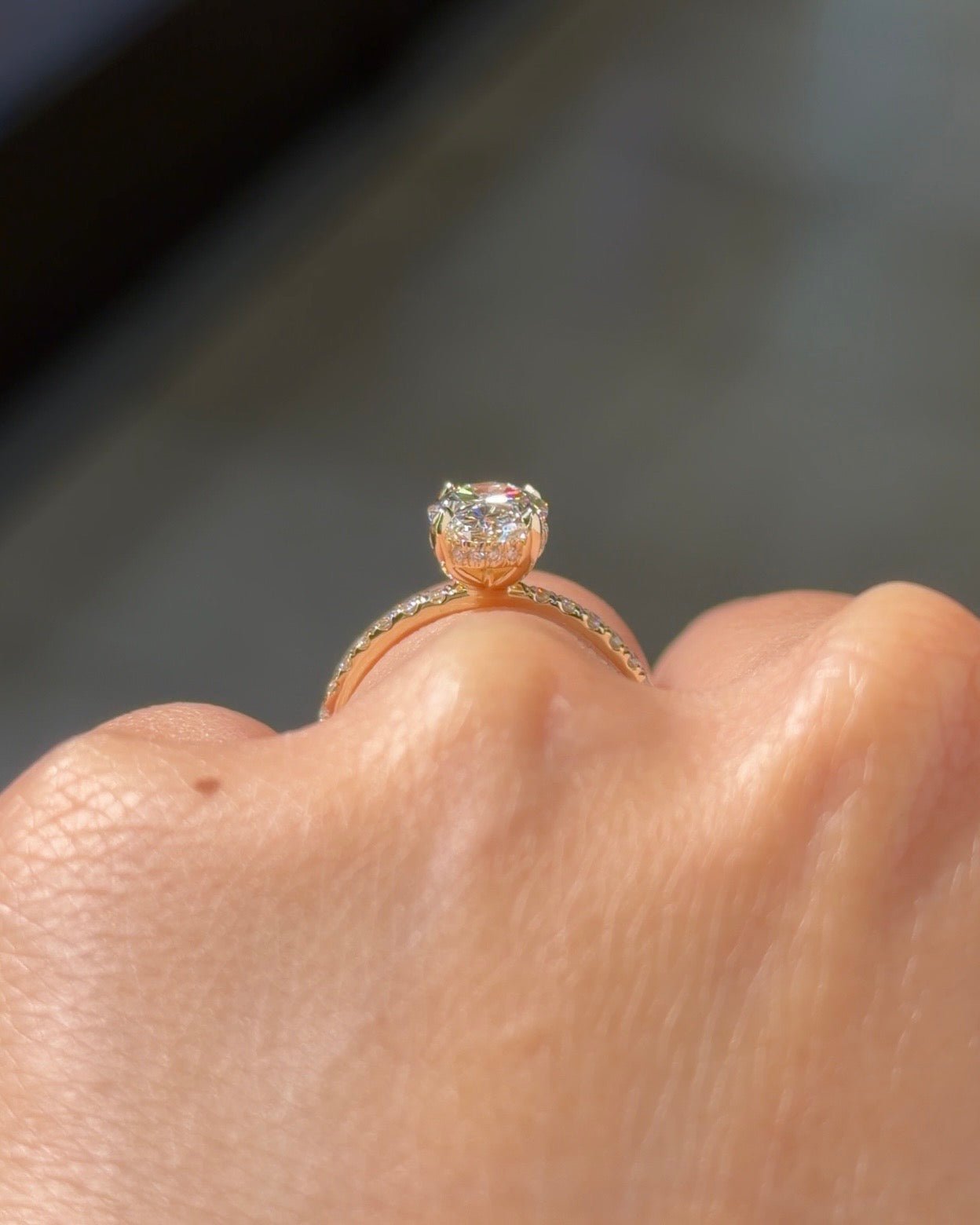 1.74ct E-VS1 Oval Lab Diamond Kayla - PBD Engagement Rings