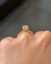 1.74ct E-VS1 Oval Lab Diamond Kayla - PBD Engagement Rings