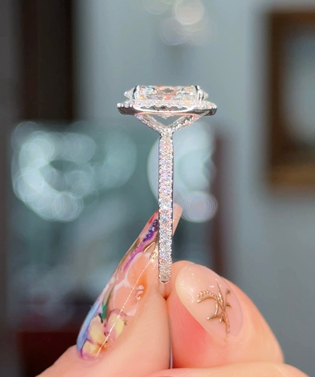 1.74ct F-VS1 Oval Lab Diamond Angela Engagement Rings Princess Bride Diamonds 
