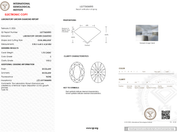 1.75 Carat E - VVS2 Oval Lab Grown Diamond - IGI (125009) - PBD Loose Diamond