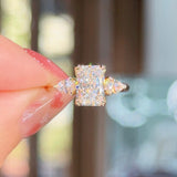 1.75ct D-VS1 Radiant Lab Diamond Lisa Engagement Rings Princess Bride Diamonds 