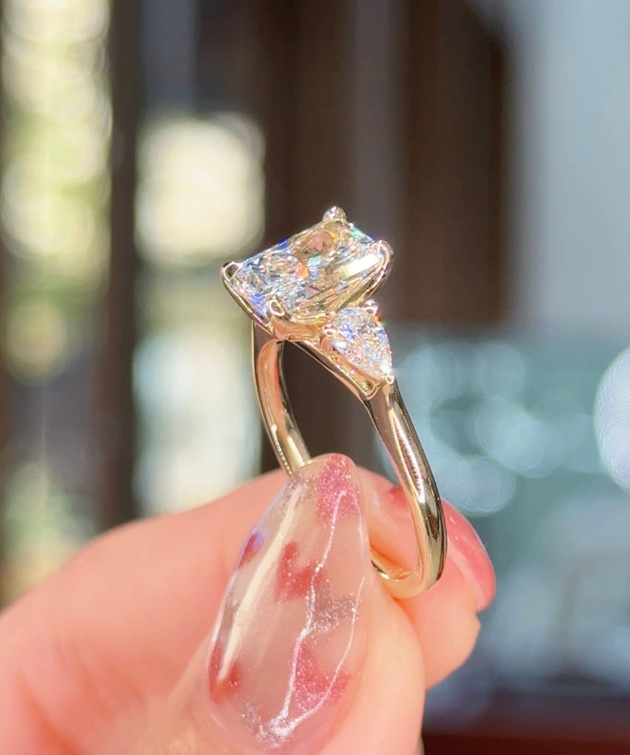 1.75ct D-VS1 Radiant Lab Diamond Lisa Engagement Rings Princess Bride Diamonds 