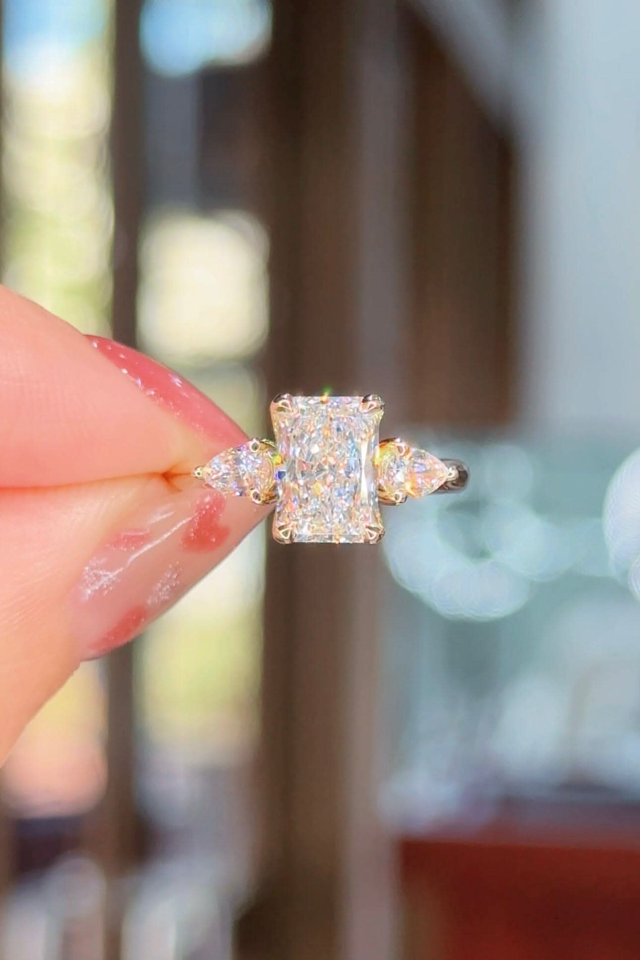 1.75ct D - VS1 Radiant Lab Diamond Lisa - PBD Engagement Rings