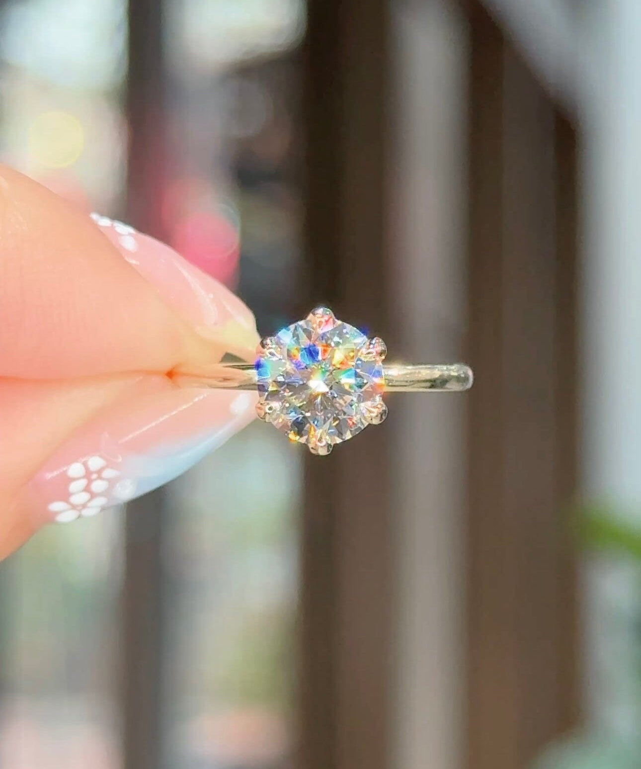 1.75ct D-VS1 Round Lab Diamond Caraline Engagement Rings Princess Bride Diamonds 