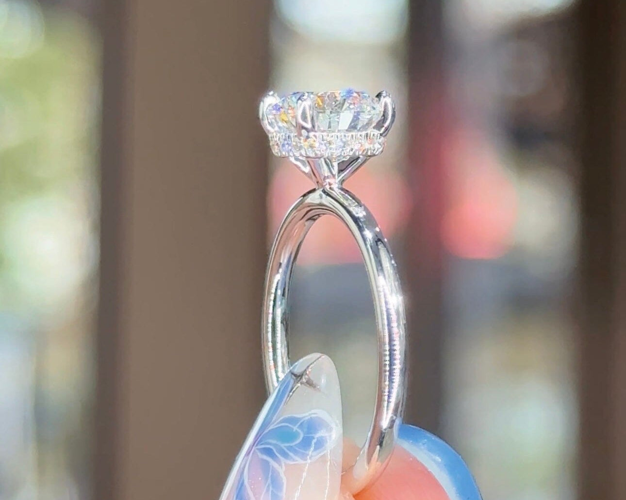 1.75ct D-VS1 Round Lab Diamond Stephanie Engagement Rings Princess Bride Diamonds 
