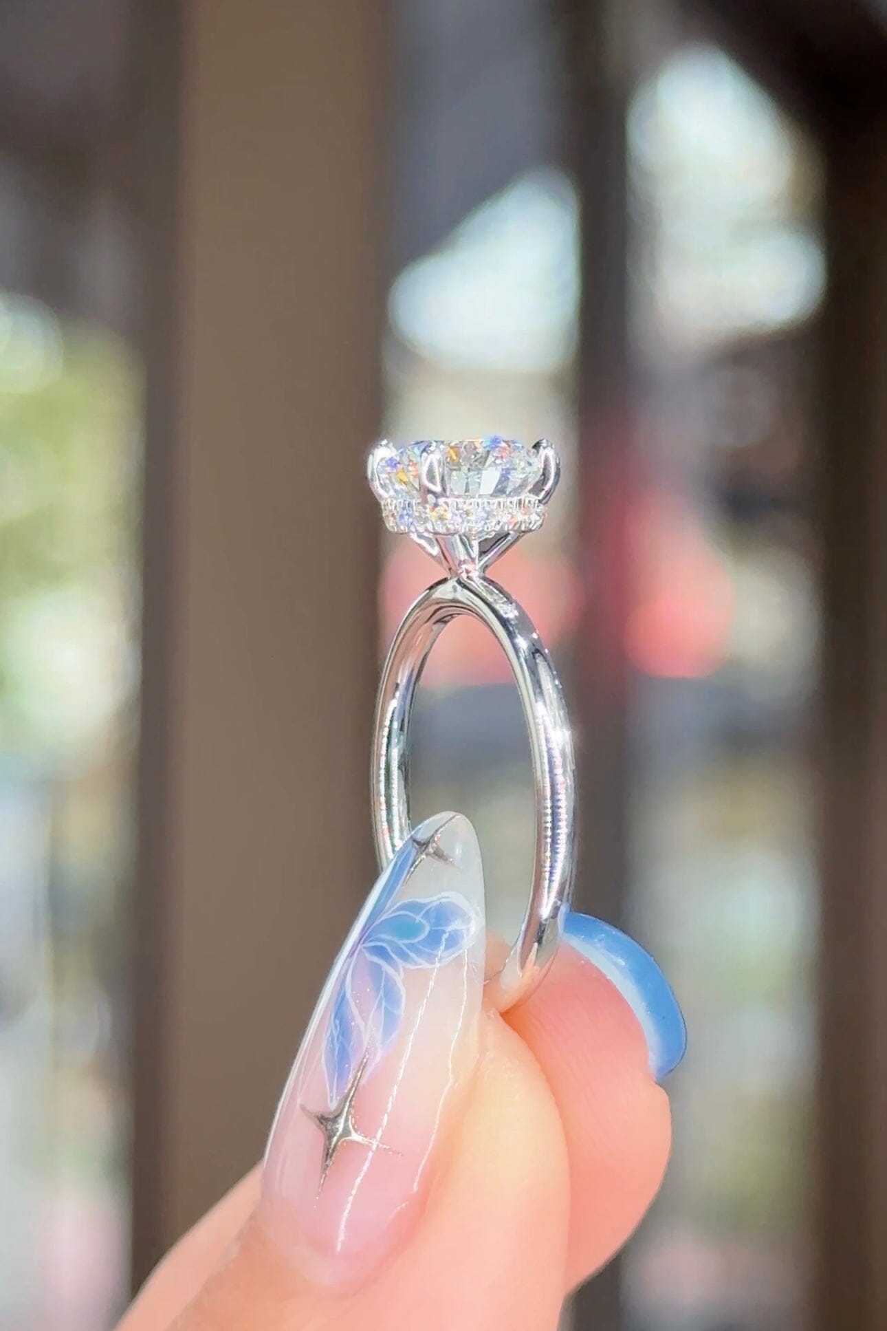 1.75ct D-VS1 Round Lab Diamond Stephanie Engagement Rings Princess Bride Diamonds 