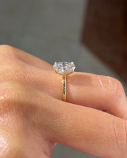1.77ct D - VVS2 Oval Lab Diamond Juliette - PBD Engagement Rings