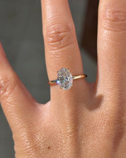 1.77ct D - VVS2 Oval Lab Diamond Juliette - PBD Engagement Rings