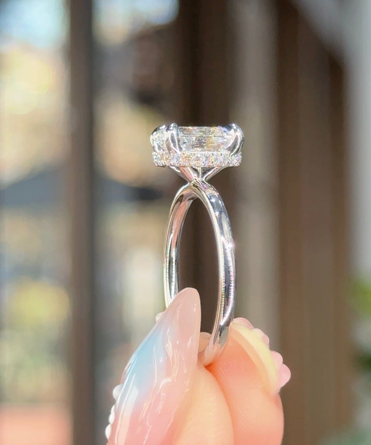 1.78ct D-VS1 Oval Lab Diamond Stephanie Engagement Rings Princess Bride Diamonds 