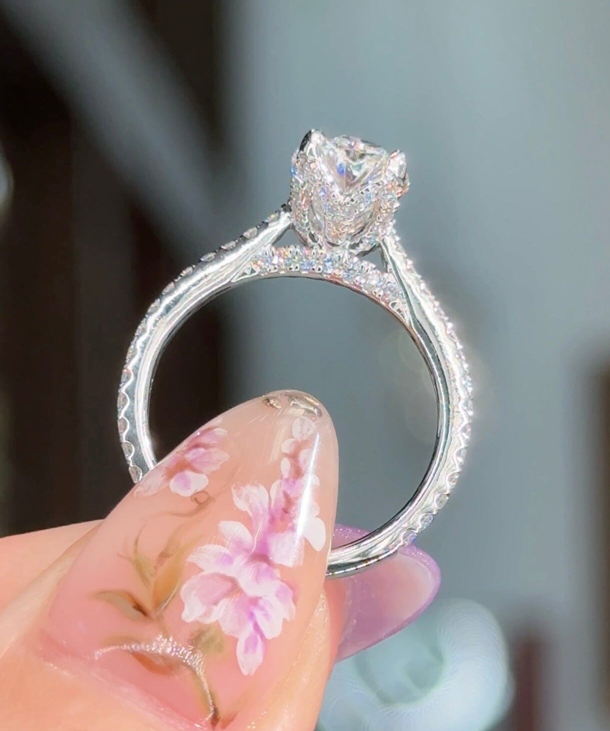 1.79ct F-VS1 Oval Lab Diamond Isabela Engagement Rings Princess Bride Diamonds 