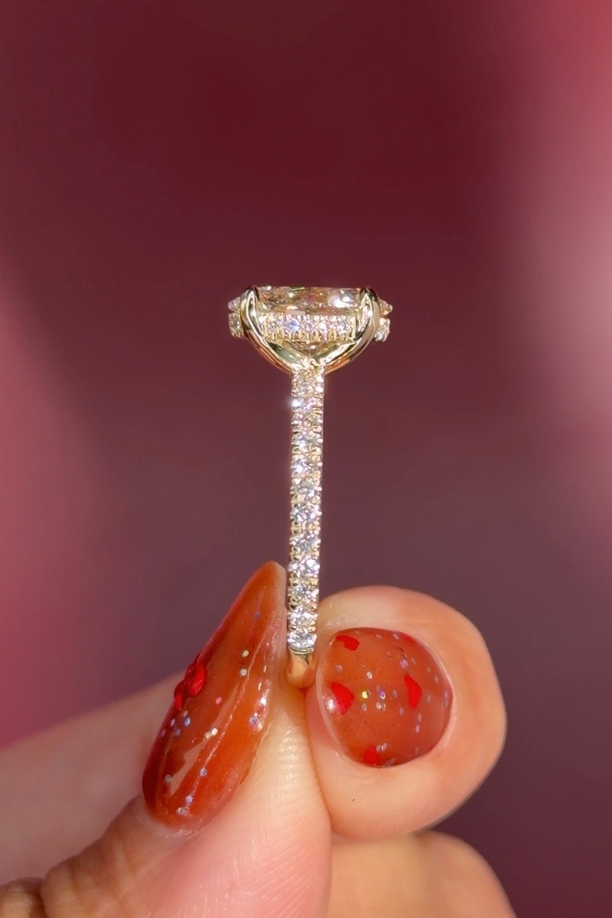 1.82ct D - VS1 Oval Lab Diamond Kayla - PBD Engagement Rings