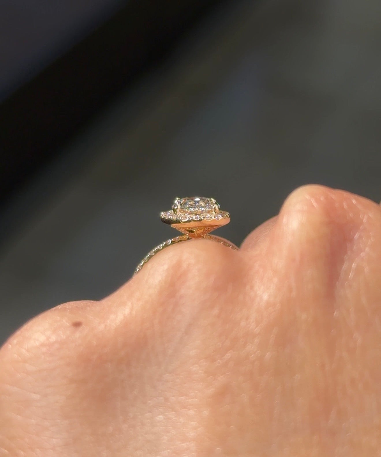 1.82ct D-VVS1 Oval Lab Diamond Angela - PBD Engagement Rings