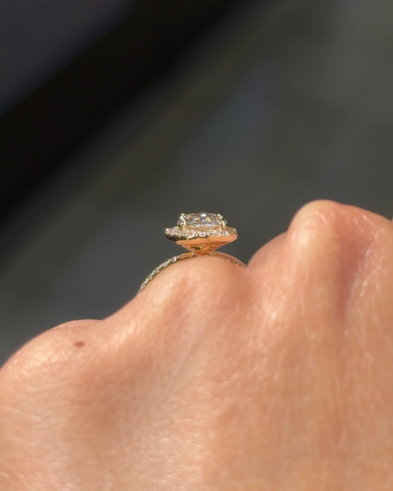1.82ct D-VVS1 Oval Lab Diamond Angela - PBD Engagement Rings