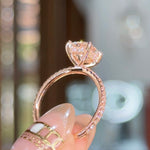 1.82ct E-VS1 Cushion Lab Diamond Kayla Engagement Rings Princess Bride Diamonds 