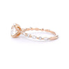 1.8mm Azalea Round Engagement Rings Princess Bride Diamonds 