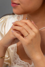 1.8mm Core Pavé Diamond Ring Rings Princess Bride Diamonds 