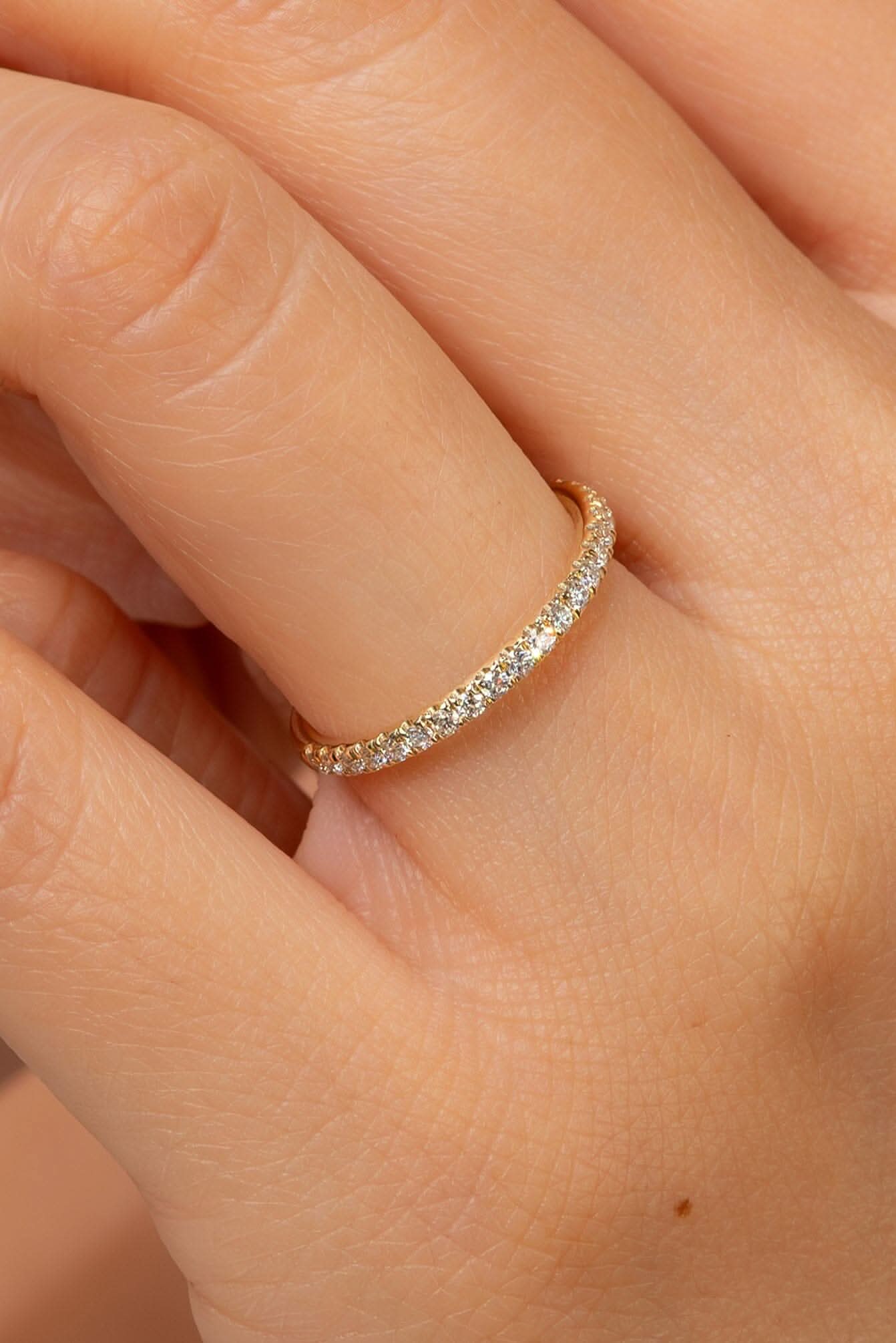 1.8mm Core Pavé Diamond Ring - PBD Rings