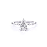 1.8mm Daisy Pear Engagement Rings Princess Bride Diamonds 