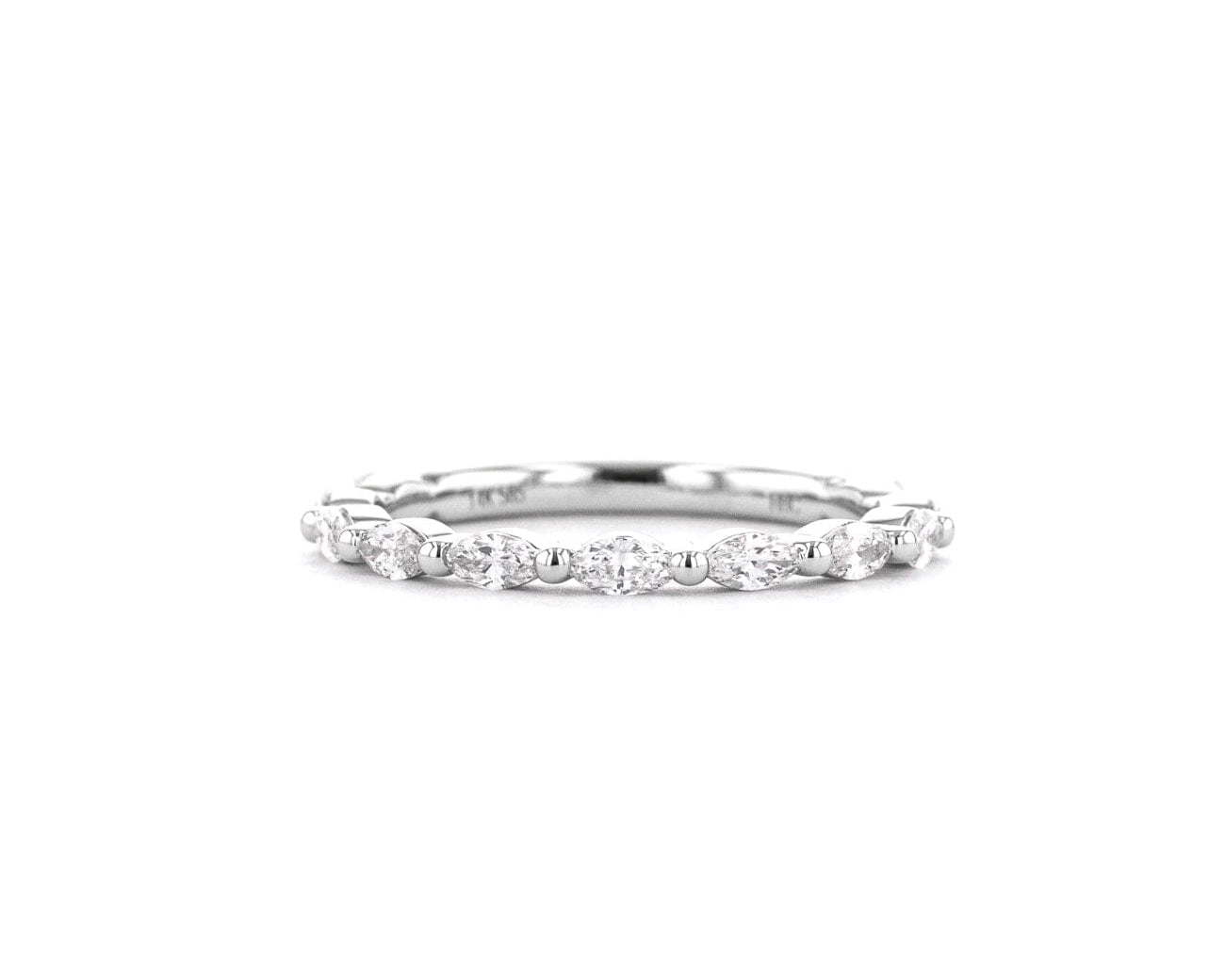 1.8mm Floating Marquise Band Rings Princess Bride Diamonds 