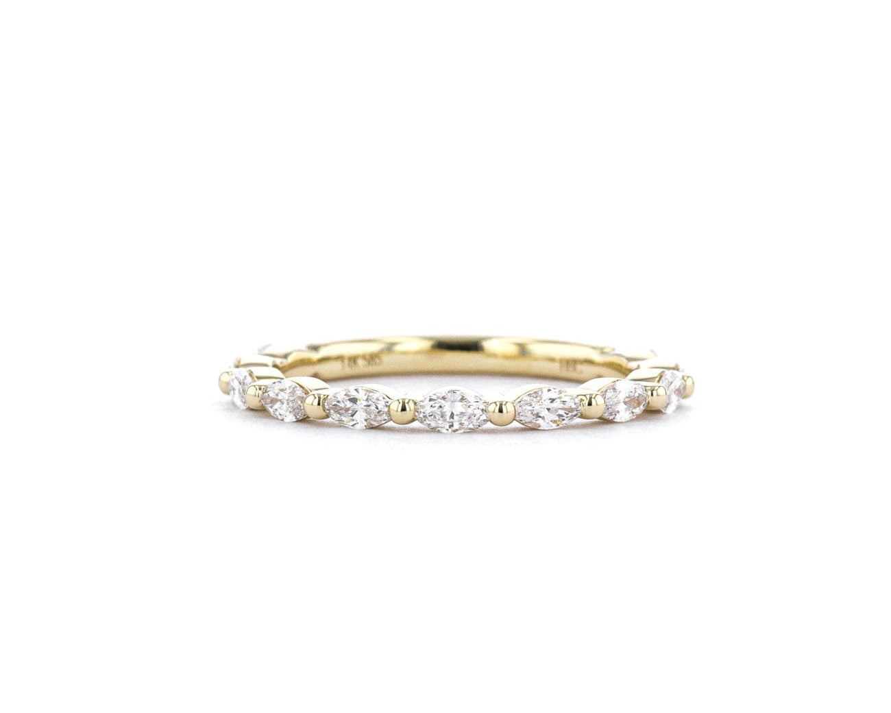 1.8mm Floating Marquise Band Rings Princess Bride Diamonds 