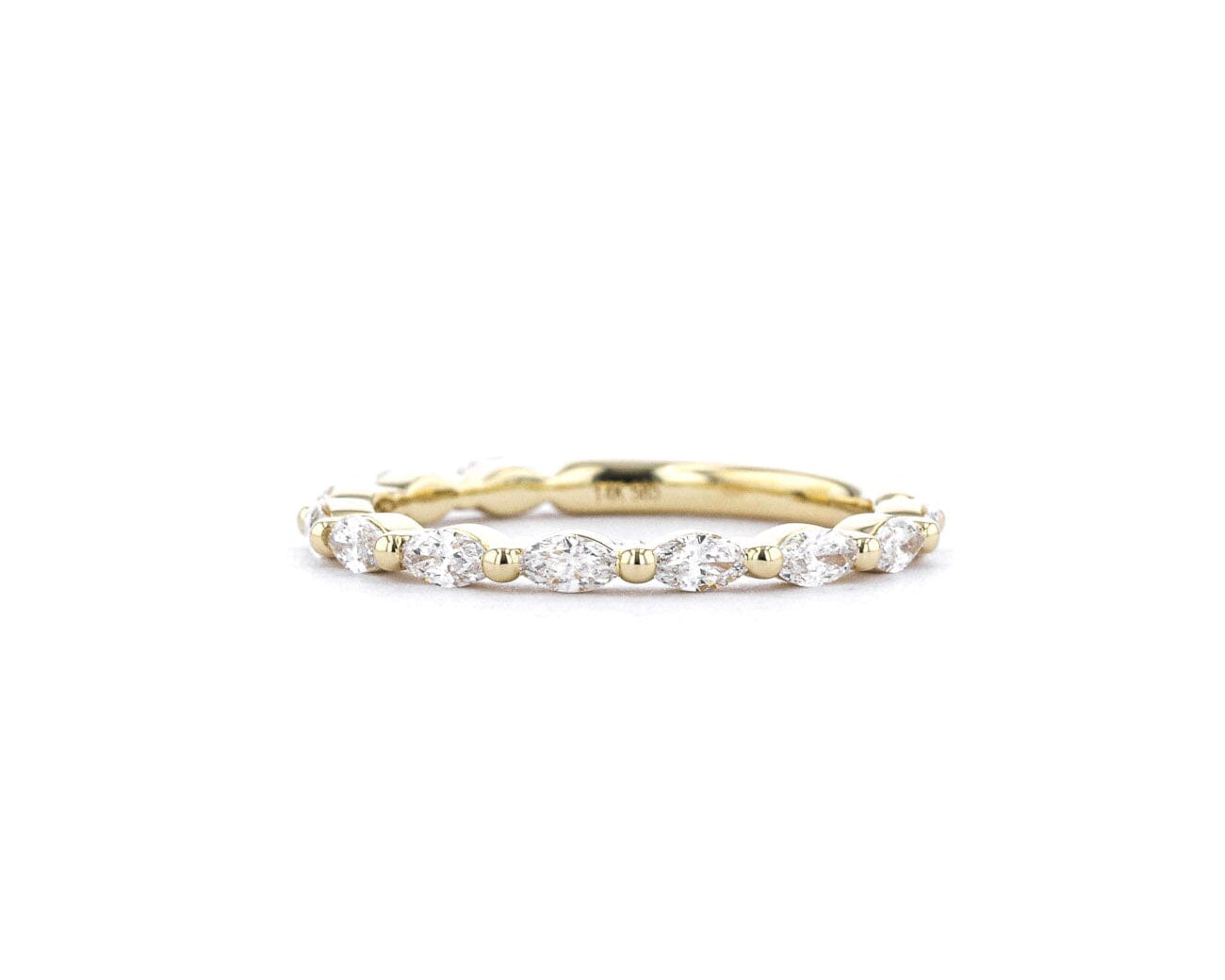 1.8mm Floating Marquise Band Rings Princess Bride Diamonds 