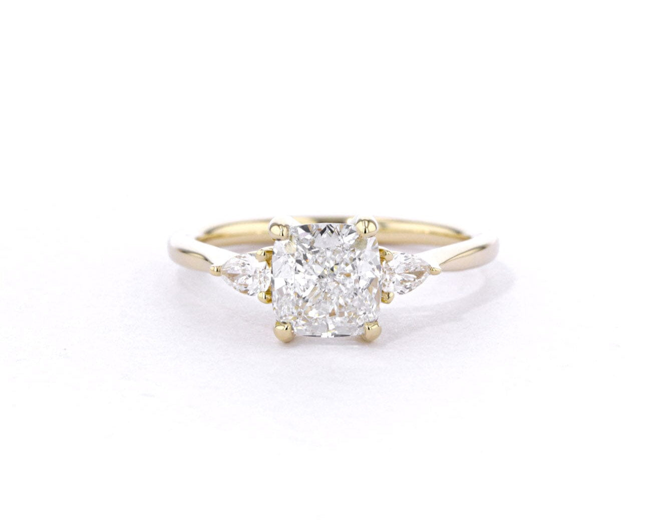 1.8mm Gracie Cushion Engagement Rings Princess Bride Diamonds 
