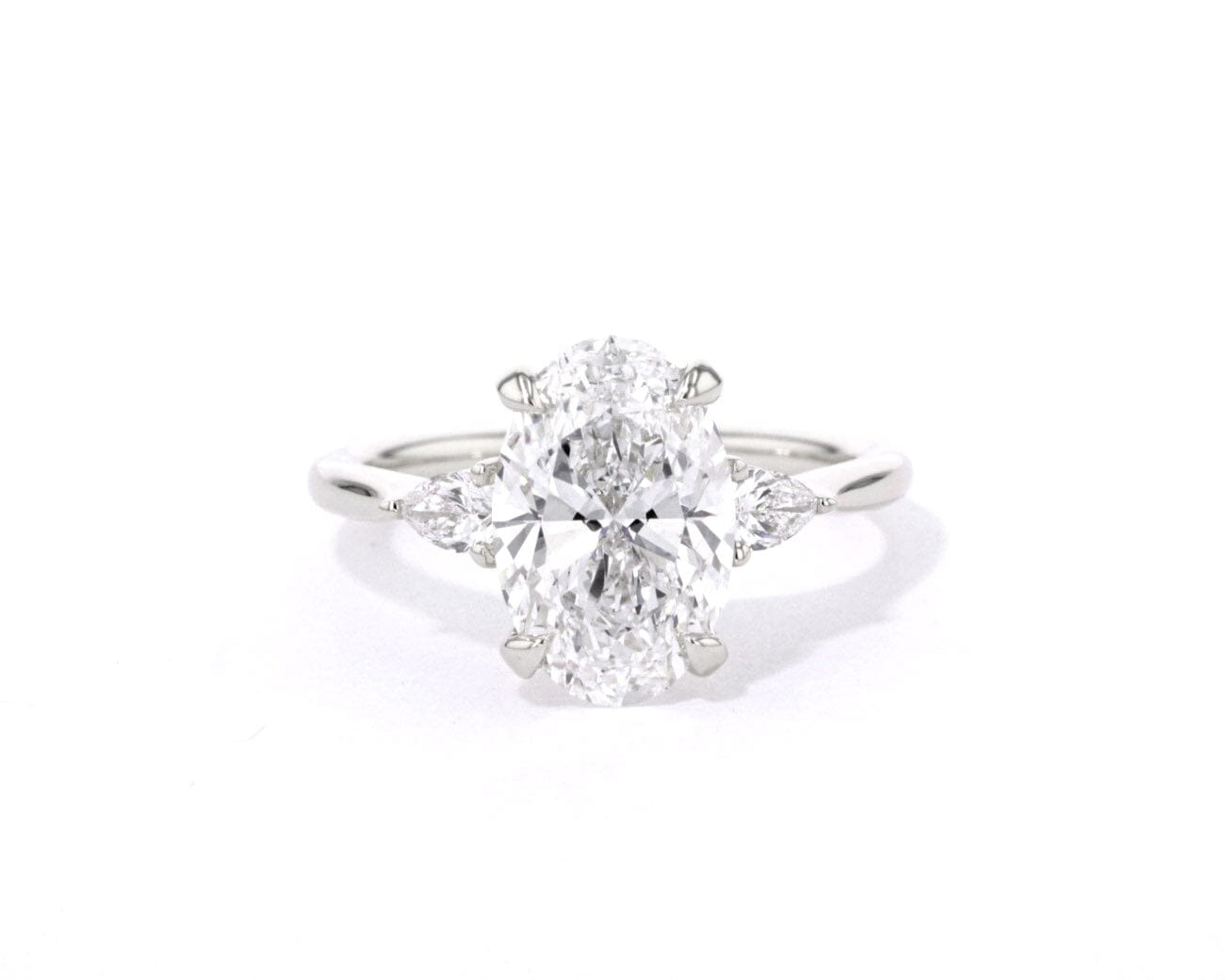 1.8mm Gracie Oval Engagement Rings Princess Bride Diamonds 