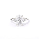 1.8mm Gracie Oval Engagement Rings Princess Bride Diamonds 