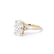 1.8mm Gracie Oval Engagement Rings Princess Bride Diamonds 