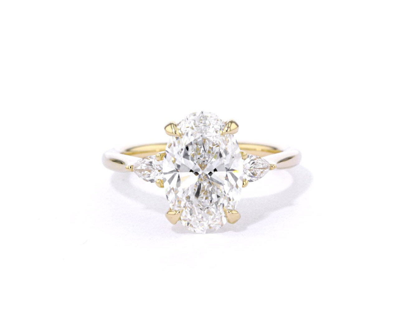 1.8mm Gracie Oval Engagement Rings Princess Bride Diamonds 