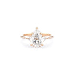 1.8mm Gracie Pear Engagement Rings Princess Bride Diamonds 