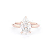 1.8mm Juliette Pear High Polish Engagement Rings Princess Bride Diamonds 