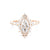 1.8mm Kaia Marquise Engagement Rings Princess Bride Diamonds 