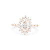 1.8mm Kaia Oval Engagement Rings Princess Bride Diamonds 