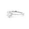 1.8mm Lila Round Engagement Rings Princess Bride Diamonds 