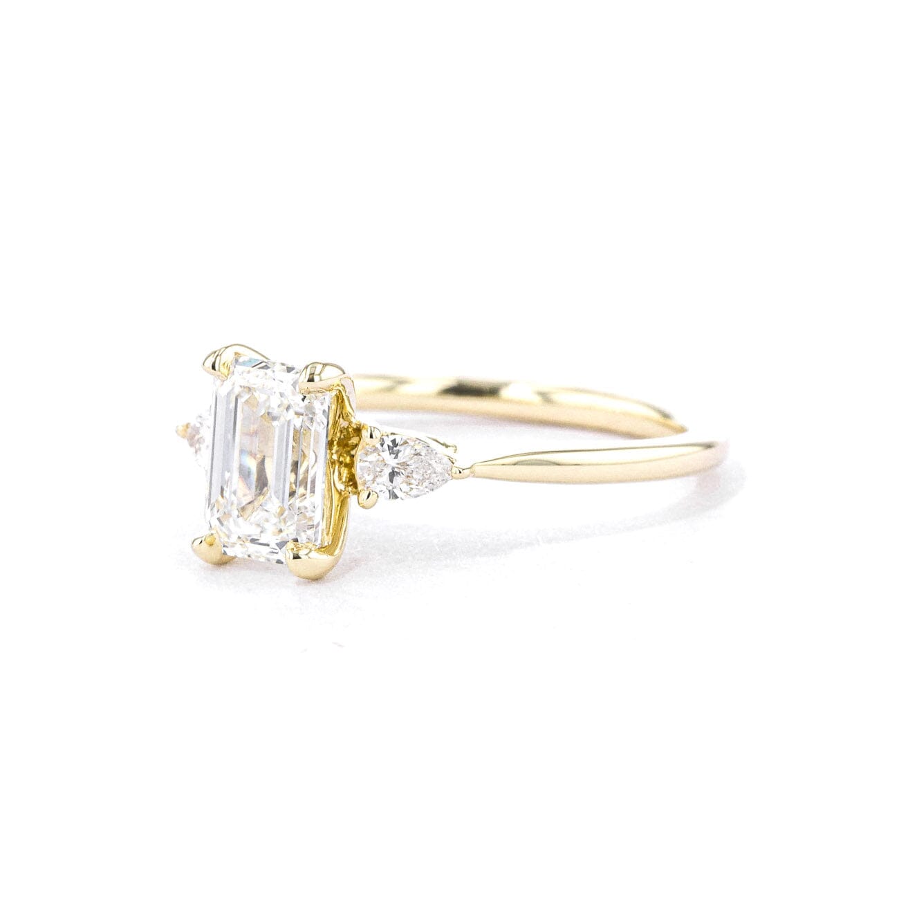 1.8mm Petite Gracie Emerald Engagement Rings Princess Bride Diamonds 