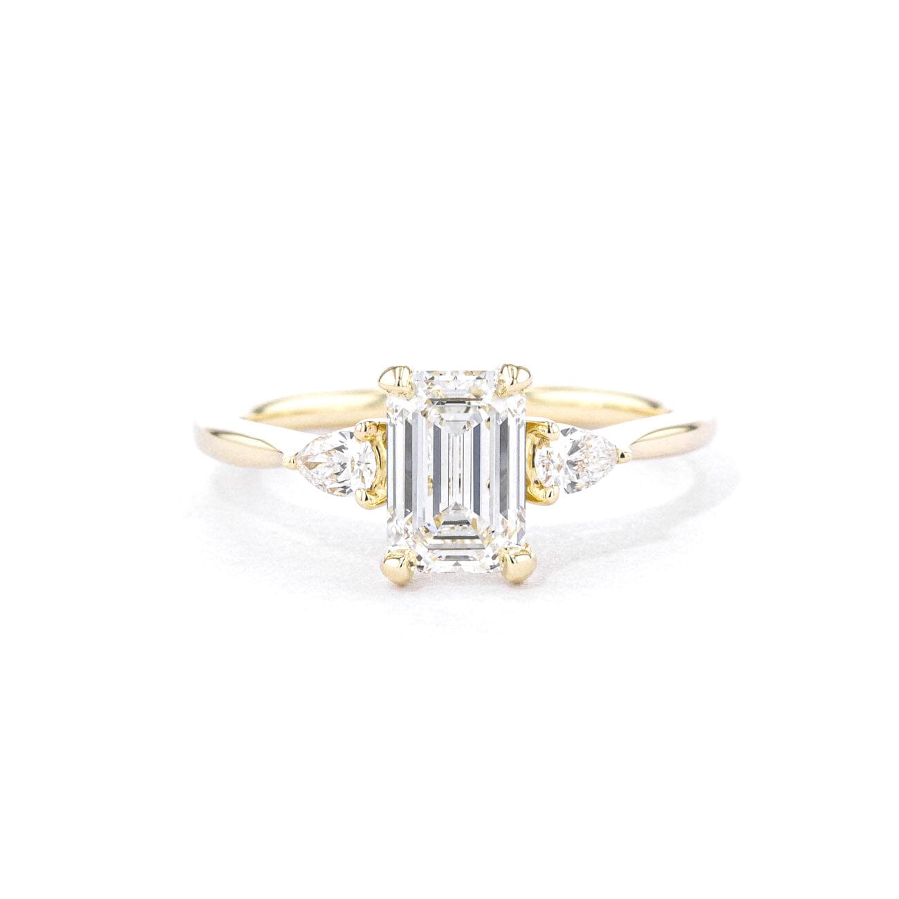 1.8mm Petite Gracie Emerald Engagement Rings Princess Bride Diamonds 