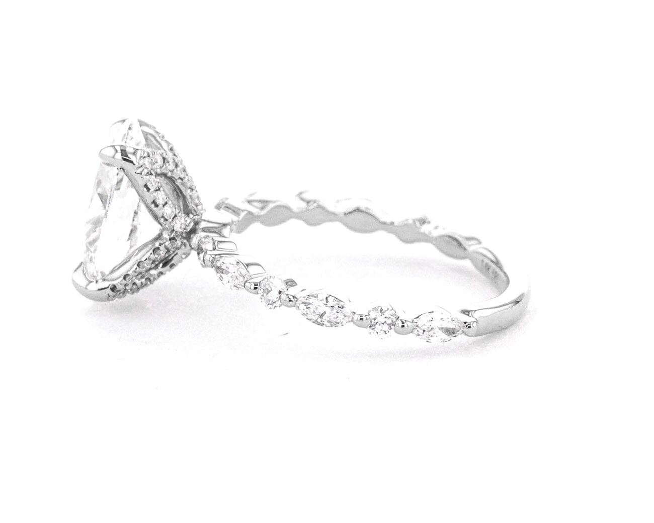 1.8mm Ren Oval Engagement Rings Princess Bride Diamonds 