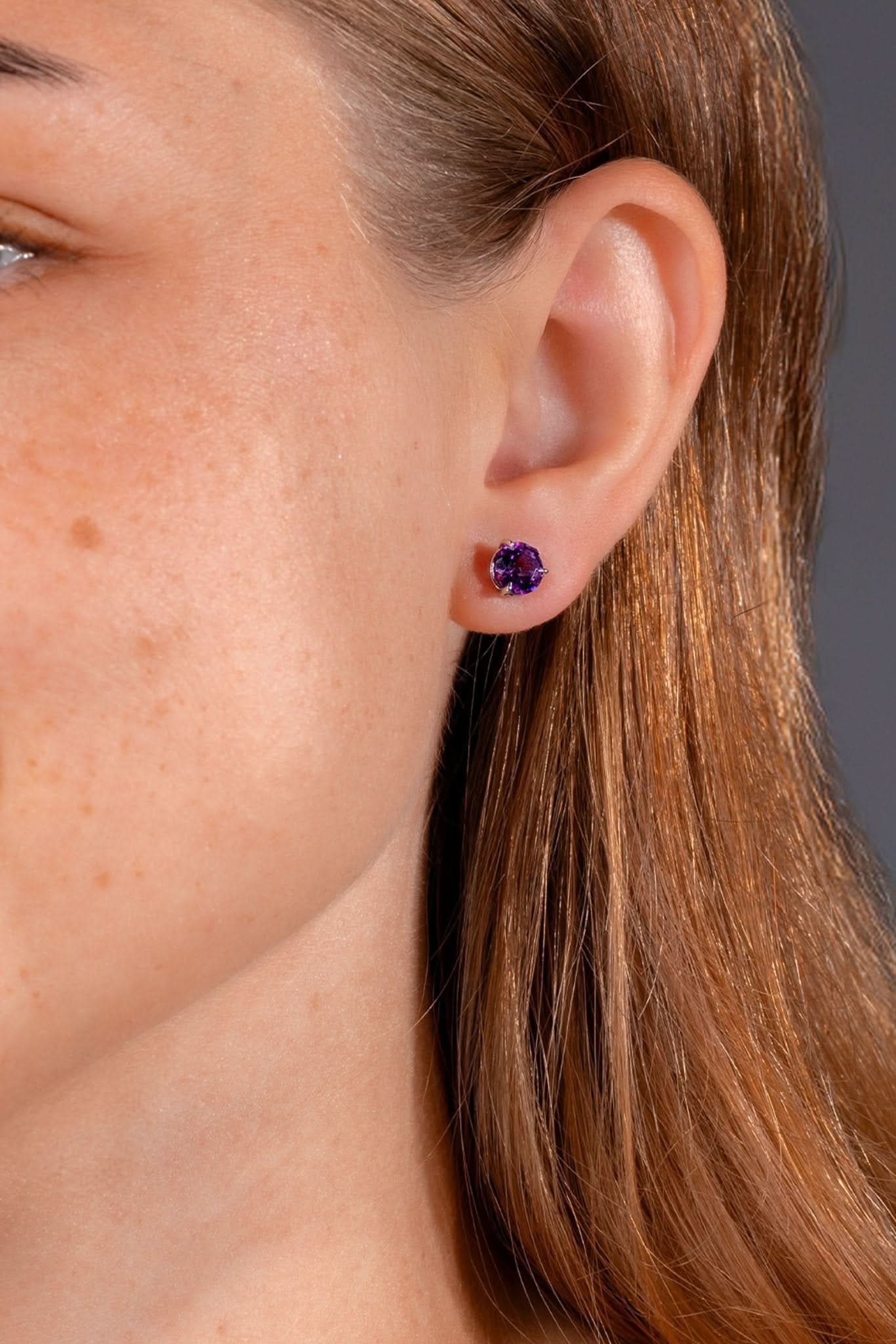 1.97ct Amethyst Studs - PBD Earrings